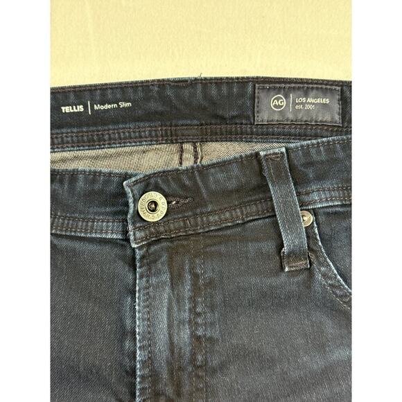 Women’s AG Los Angeles Dark Wash Modern Slim Jeans Sz 16 - Picture 2 of 4